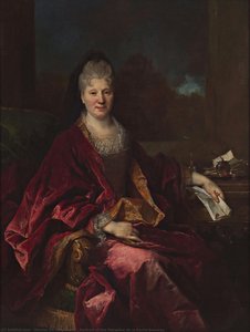 Portrait Of The Marquise De La Roche Boussau — Nicolas De Largillierre