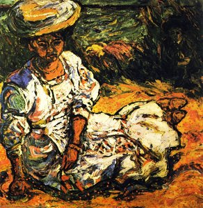 Ritratto Di Donna In Abito Bianco (emmy Frisch) — Ernst Ludwig Kirchner