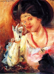 Woman With A Glass Of Wine — Lovis Corinth