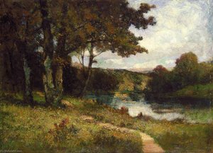 Untitled (landscape, Trees Near River) — Edward Mitchell Bannister