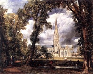 Salisbury Cathedral Aus Den Bishop's Grounds — John Constable