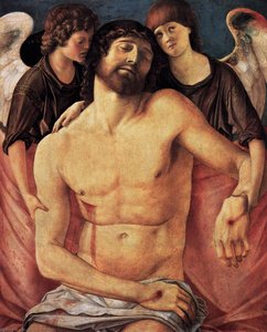 Cristo Morto Sostenuto Da Due Angeli — Giovanni Bellini