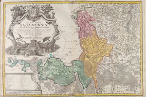 Principatus Silesiae Saganensis In Suos Circulos Sagan, Priebus Et Naumburg Divisi — Johann Wolfgang Wieland