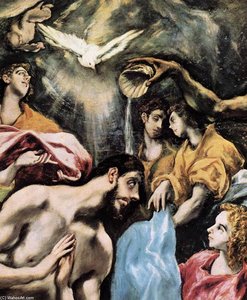 Kristi Dåb (detalje) — El Greco