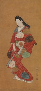 Standing Courtesan — Hishikawa Moronobu