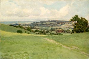 View Of North Downs In East Surrey — Ernest C Christie
