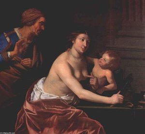 Venus And Amor And An Old Woman — Jan Van Bijlert