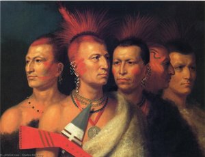 Young Omahaw War Eagle, Little Missouri, And Pawnees — Charles Bird King