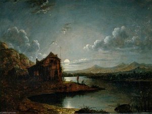 A River Scene With A Cottage — Sebastian Pether