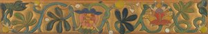 Board Decorated With Tendrils And Flowers — إميل برنار
