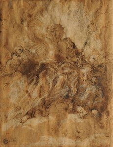 Christ In Glory With The Angels — Detto Baciccio Giovanni Battista Gaulli