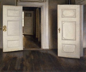 Open Doors (also Known As White Doors) — Vilhelm (hammershøi)hammershoi
