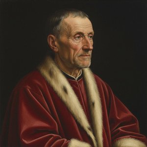 Eminence In Crimson: A Study Of Luminous Dignity — Marc Duvallier