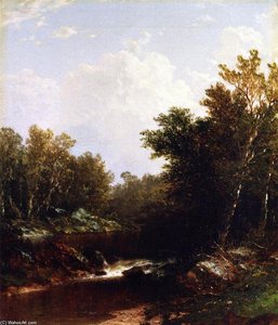 Mountain River Landscape — John William Casilear