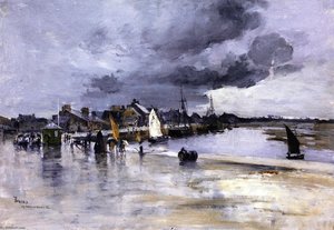 Harbor At St. Vaast, The Hague — Frank Myers Boggs
