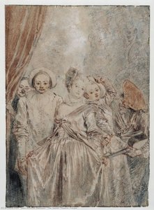 La Compagnia Teatrale Italiana — Jean-antoine Watteau