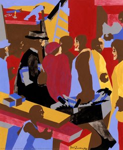 Community (study For Mural, Jamaica, Ny) — Jacob Lawrence