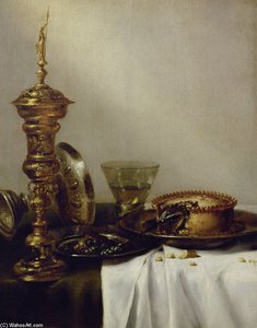 Breakfast Still-life With Chalice — Willem Claesz Heda