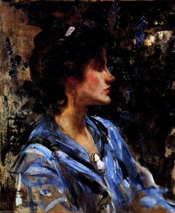 Young Woman In Blue — Sir James Jebusa Shannon