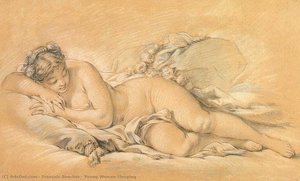 Young Woman Sleeping — François Boucher