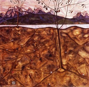 Paysage De Rivière — Egon Schiele