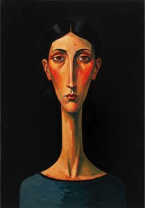 Ethereal Silhouette In Vermilion: A Singular Study Of Solitude — Marc Duvallier