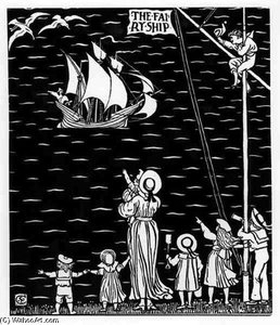 End Paper Of 'the Fairy Ship — Walter Crane