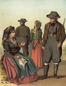 German Costume Bohmen Kreis Eger — Albert Kretschmer