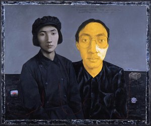 Painter With Mother As A Young Woman — Zhang Xiaogang