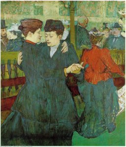 At The Moulin Rouge_ Two Women Waltzing, - (18) — Henri De Toulouse-lautrec