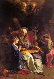 The Education Of The Virgin — Jean Baptiste Jouvenet