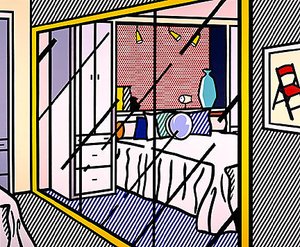 Interior With Mirrored Closet — Roy Lichtenstein