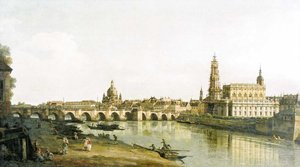 Dresden-elbe-augustusbrücke — Bernardo Bellotto