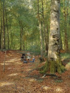 The Woodland Glade — Peder Mørk Mønsted