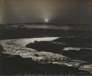 Aswan Dam Under Construction: Mohammed Ali Channel From Awad, During Eclipse, May 28th 1900 — Marie-georges-jean Méliès