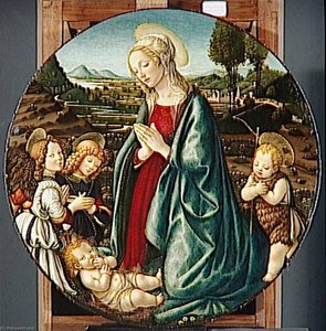 La Vierge A L'enfant Avec Un Ange Prefiguration De La Passion — Бернардино Луини