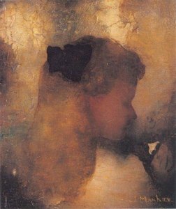 Girl With White Flower — Jan Mankes