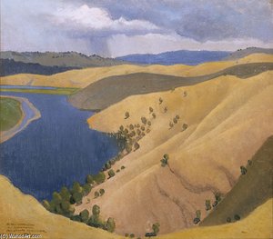 Rolling Hills, Yass — Elioth Gruner