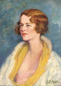 A Portrait Of A Lady, Head And Shoulders — Ignacio Zuloaga Y Zabala