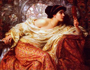 The Mirror — Sir Francis Bernard (frank) Dicksee