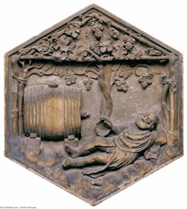 Drunkenness Of Noah — Andrea Pisano