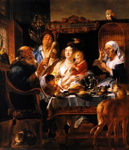As The Old Sang, So The Young Pipe — Jacob Jordaens