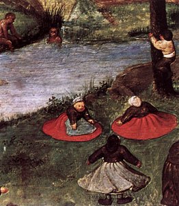 Children's Games (detail) (13) — Pieter Bruegel The Elder