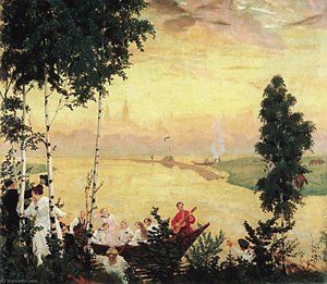 Evening Journey — Boris Mikhailovich Kustodiev