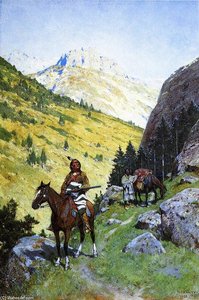 Through The Pass — Henry F Farny