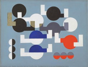 Composition Of Circles And Overlapping Angles — Sophie Henriette Gertrud Taeuber-arp