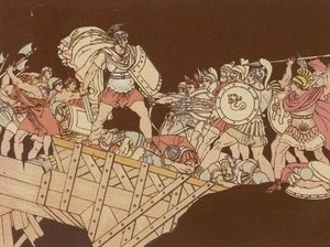 Horatius On The Bridge — Bartolomeo Pinelli