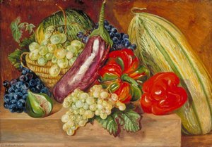Collection Of Fruits, Painted At Lisbon — Marianne North
