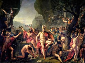 Leonidas Termopüloos — Jacques-louis David