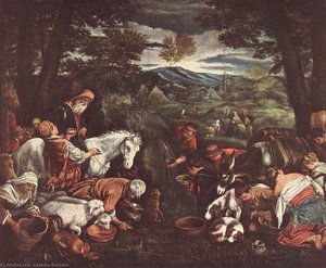 Moses Striking The Rock — لياندرو باسانو